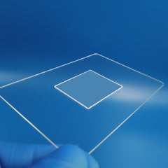 Flat-Bottom Grooved Glass Slide | Single, Double & Multi-Cavity Custom Design