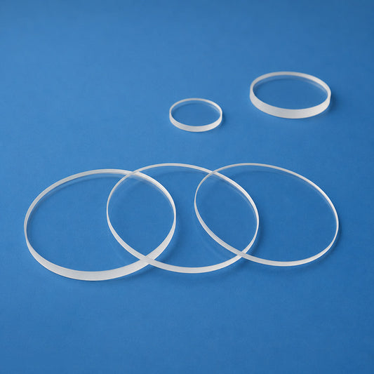 Rundes optisches Fenster aus Quarzglas