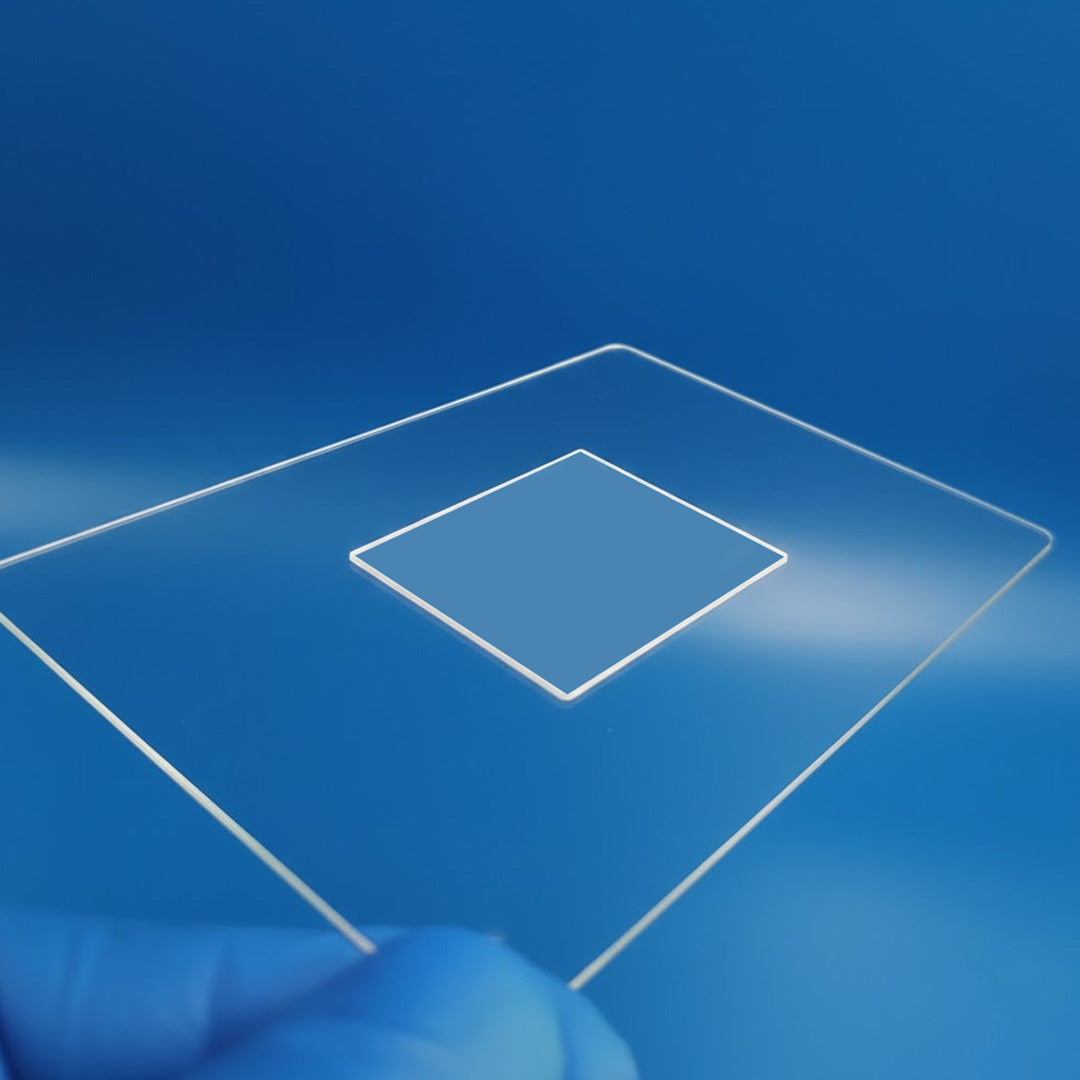 Flat-Bottom Grooved Glass Slide | Single, Double & Multi-Cavity Custom Design