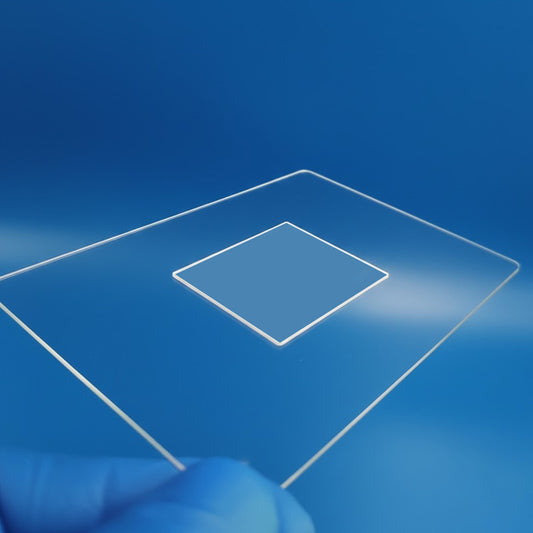 Flat-Bottom Grooved Glass Slide | Single, Double & Multi-Cavity Custom Design