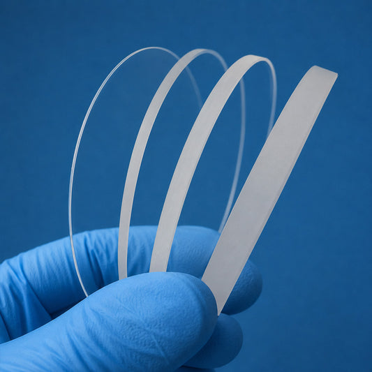 Rundes optisches Fenster aus Quarzglas
